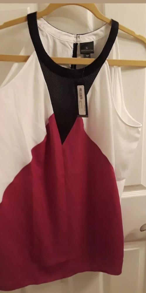 🍁🍁🍁NWT Worthington Color Block Sleeveless Top